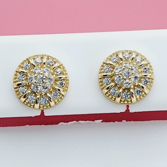 "925 Sterling Silver Cubic Zirconia Earrings, U19254621 - Picture 3 of 11